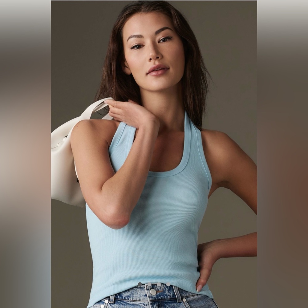 Anthropologie Light Blue Tank Top